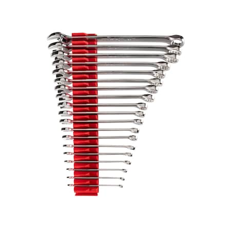 Tekton Combination Wrench Set with Modular Wrench Organizer, 19-Piece (6 - 24 mm) WCB95202